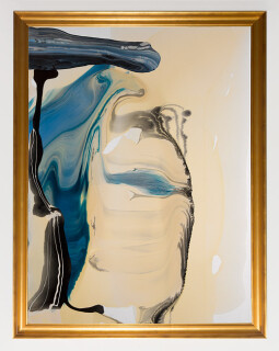 Dale Frank Bird Flu, 2013; varnish on canvas; 120 x 160 cm; enquire