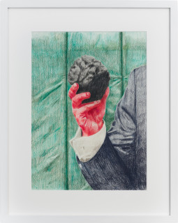 Callum Morton The Prop #1, 2020; pencil on paper; 56.5 x 45 cm; more info; enquire