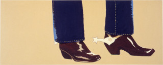 Maria Kozic Western Spaghetti (a.), 1984; acrylic on canvas; 60.5 x 152 cm; enquire