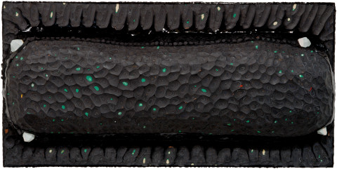 Rohan Wealleans Pod, 2007; paint on polystrene fibre glass on wood; 61 x 121 x 15 cm; enquire