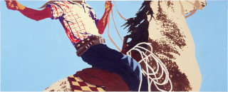 Maria Kozic Western Spaghetti (j.), 1984; acrylic on canvas; 60.5 x 152 cm; enquire