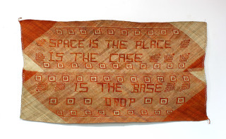 Newell Harry untitled (Space is the Place / Is the Case / Is the Base / Drop), 2011; from the series gift mat; Pandanus, dye; 109 x 195 cm; enquire