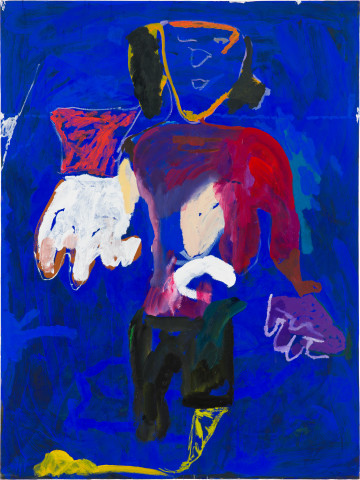 Tom Polo helpful hands (lost in a lake), 2019; acrylic, Flashe and oil on canvas; 182 x 138 cm; enquire