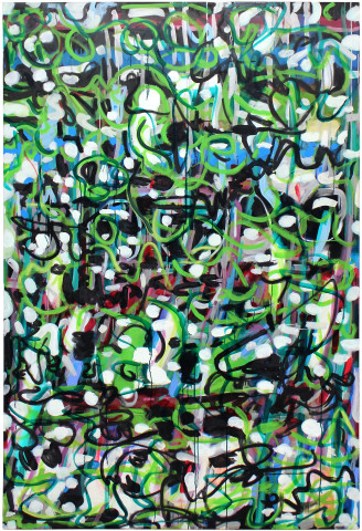 Angela Brennan Infinity plus Nine, 2011; oil on linen; 188 x 125 cm; enquire