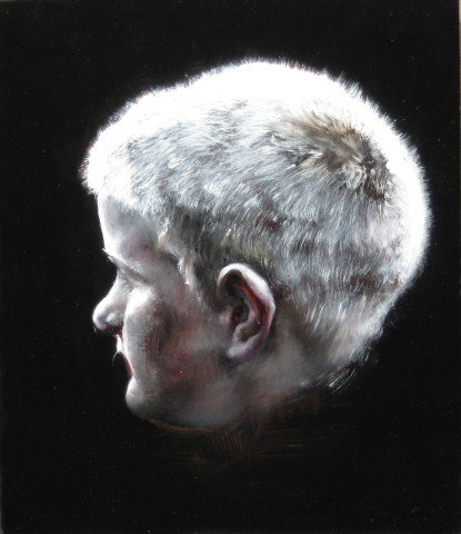 Louise Hearman Untitled #1135, 2005; oil on masonite; 30 x 31 cm; enquire