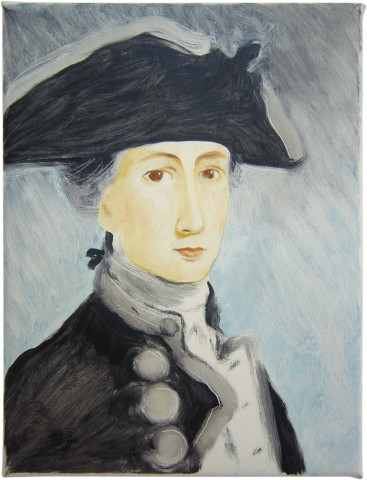 Linda Marrinon Portrait of Nelson after John Francis Rigaud, 2002; oil on canvas; 25 x 19 cm; enquire