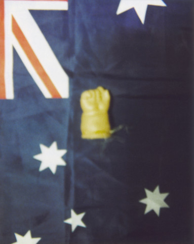 Destiny Deacon Whacked to sleep (B), 2007; Lightjet print from Polaroid original; 100 x 80 cm; Edition of 8 + 2 APs; enquire