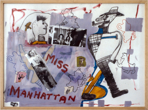 Gareth Sansom Miss Manhattan, 1981; mixed media on paper; 56.5 x 77 cm; enquire