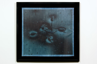 Hany Armanious Makers Mark, 2001; inkjet print on chux cloth; 59 x 61 cm; 71.8 x 74.7 cm (frame size); enquire