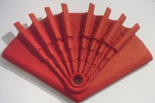 Hilarie Mais Sibyl, 1984; from the series Past Imperfect; timber and surface media; 32 x 48 x 4 cm; enquire