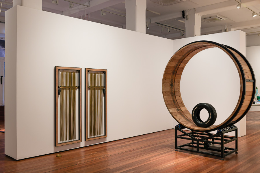 Installation view, Fauvette Loureiro Memorial Scholarship exhibition at Sydney College of the Arts, Sydney (2023).