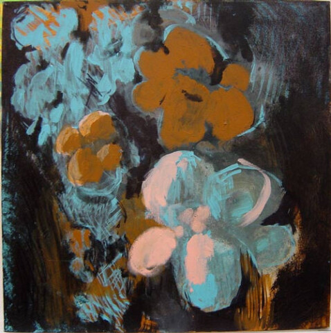 Tony Clark Floral Design with Flowers, 2003; acrylic on canvas; 51 x 51 cm; enquire
