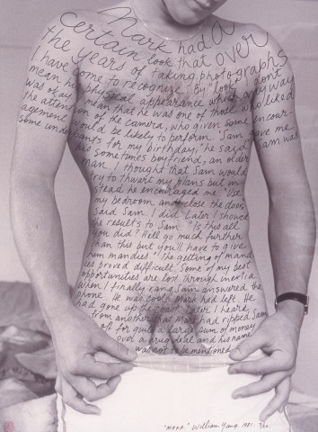 William Yang M***, 1981; silver gelatin photograph; 34.5 x 26.5 cm; enquire