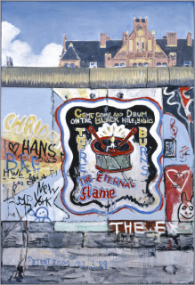 Gunter Christmann The Eternal Flame, 1989; acrylic on canvas; 244 x 168 cm; enquire