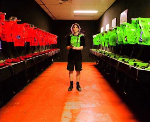 Anne Zahalka Laser Zone, 1998; type C photograph; 76 x 93 cm; Edition of 12; enquire