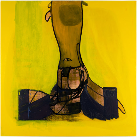 Gareth Sansom Eye, 2014; oil and enamel on linen; 122 x 122 cm; enquire