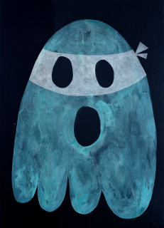 Nell The Ghost Who Walks will Never Die, 2005; acrylic on canvas; 40.5 x 30.3 cm; enquire