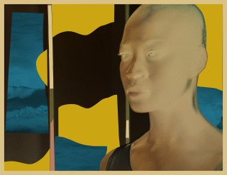 Isaac Julien Cyborg #1 Octavia / Dune (Radioactive series), 2018; foils mounted on aludibond, KODAK Duraclear mounted onto plexi, collage of solvent inkjet print on foil; 84 x 110 cm; Enquire
