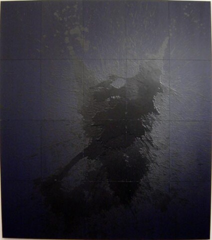 Lindy Lee Hu the Whole, 2003; oil wax and acrylic on board; 20 panels, 166 x 142.5 cm; enquire