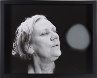 Julie Rrap Blow Back #20, 2018; digital print and handground glass; 52 x 64 cm; Edition of 3 + AP 1; enquire