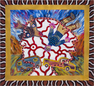 Gary Carsley Senora Chachita Carreras, 1986; oil paint on canvas; 45 x 45 cm; enquire