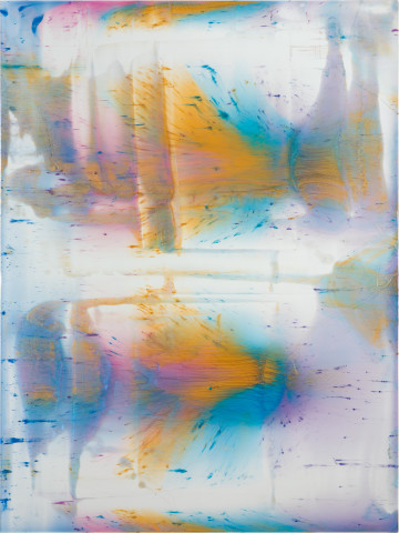 Dale Frank Lust, 2020; powder pigments in resin, epoxyglass, on Perspex; 160 x 120 cm; more info; enquire