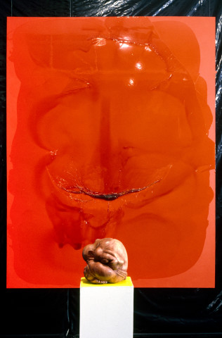Dale Frank The Smell That Sent That Queen Into A Frenzy, 1996; varnish on acrylic on linen; 260 x 200 cm; enquire