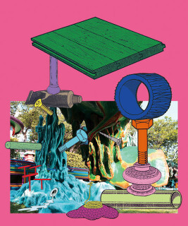 Teppei Kaneuji Games, Dance and the Constructions (Singapore) #2-B, 2013; Screen print,archival ink jet print, plexiglas, cotton rag paper ; 124.5 x 104.5 x 4.5 cm; enquire