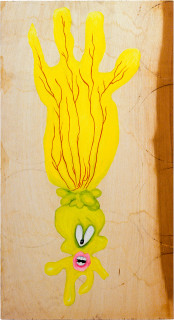 Maria Kozic VISIONARYALS 14, 2000; acrylic on wood; 112 x 60.5 cm; enquire