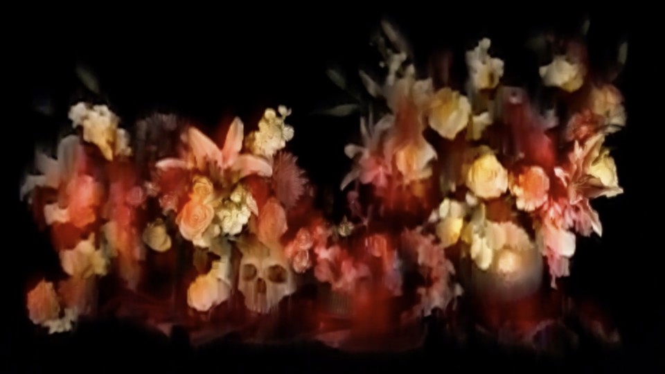 Harley Ives, Flower Still Life, 2015 (still), single channel moving image with sound, seamless video loop