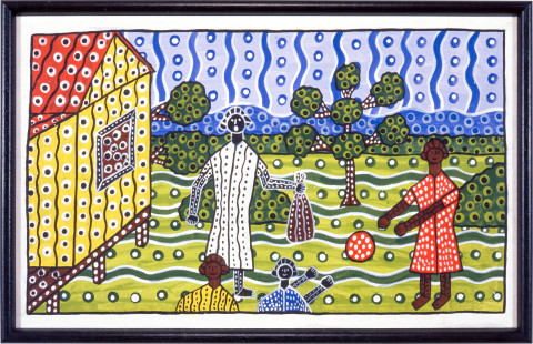 Robert Campbell Jnr Evening Story, 1988; acrylic on canvas; 8 panels, 30 x 48 cm each; enquire