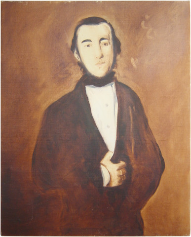 Linda Marrinon Portrait of a Man (after Thï¿½odore Chï¿½sseriau), 2001; oil on canvas; 50 x 40 cm; enquire