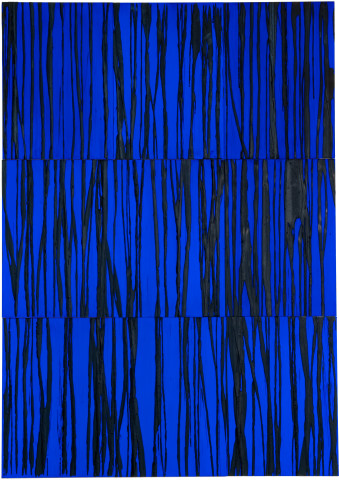 Lindy Lee The Depths and Shallows of the World, 2009; acrylic and wax on 9 Dibond aluminum panels; 90 x 122 cm; enquire