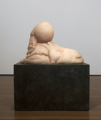 Patricia Piccinini Sphinx, 2012; silicone, fibreglass, human and animal hair, bronze 
; 122 x 110 x 55 cm; Edition of 3 + AP 1; enquire
