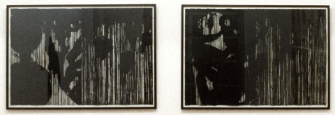 Mike Parr Cubania II, 1991; liftground etching from steel; 106 x 155 cm; enquire