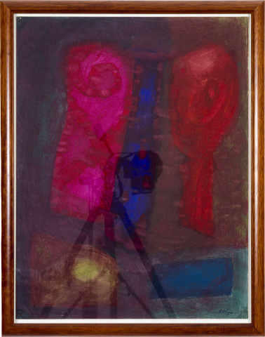 Sam Atyeo Owl, 0; gouache on paper; 65 x 50 cm; enquire