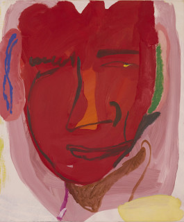 Tom Polo Other people’s problems, 2017; acrylic and Flashe on canvas; 60 x 50 cm; enquire