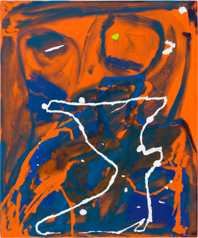 Tom Polo I am a fence, you see a boundary, 2023; acrylic and Flashe on canvas; 60 x 50 cm; more info; enquire