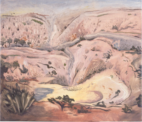 Linda Marrinon Hume Quarry After Rain, 1996; Oil on canvas; 71 x 61 cm; enquire
