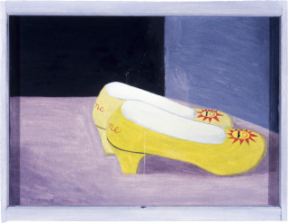 Noel McKenna Yellow Done Shoes, 1996; oil on canvas board; 31.5 x 38.1 cm; enquire