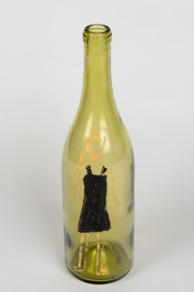 Jenny Watson Bottles, 1992; group of six assorted painted bottles; dimensions variable; enquire