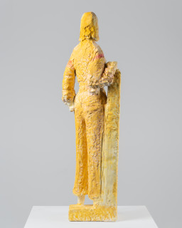 Linda Marrinon Woman with turquoise jewellery, 2026; painted plaster; 99 x 28 x 25 cm; enquire