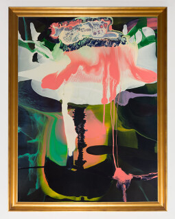 Dale Frank Cod Flu, 2013; varnish on canvas; 160 x 120 cm; enquire