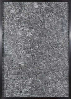 Nyapanyapa Yunupingu Untitled, 2012; 4305Q - AC 6.12 Birrka'mirri; from the series Sydney Contemporary 2018; paint pen on clear acetate plastic; 86 x 61.5 cm; (framed); Enquire