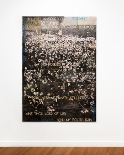 Imants Tillers Another Time, 2020; synthetic polymer paint, gouache on 32 canvasboards, nos. 111075-111106; 203.2 x 142.2 cm; enquire