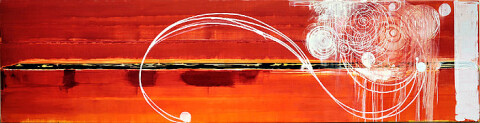 John Firth-Smith Alignments, 2008; oil on linen; 153 x 610 cm; 5' x 20'; enquire