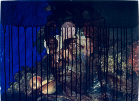 Mark Titmarsh Hammer and Anvil Part I, 1989; acrylic on mixed media; 42 x 56 cm; enquire