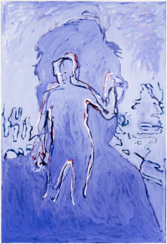 Gunter Christmann Blue Header, 1986-88; acrylic on canvas; 244 x 168 cm; enquire