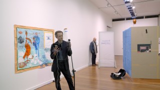 A Constructed World Sending Tranmission: To Telstra Payphone, 26 Russel St, Melbourne with Christopher LG Hill, 2026; performance; enquire