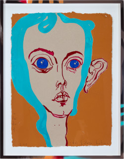 Del Kathryn Barton in the stir of..., 2019; gouache on paper, hand finished frame; 87 x 67.5 cm; enquire